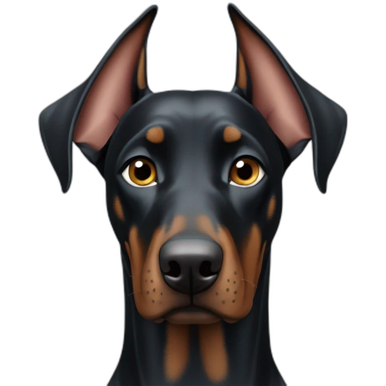 Doberman blue eyes one eyed emoji