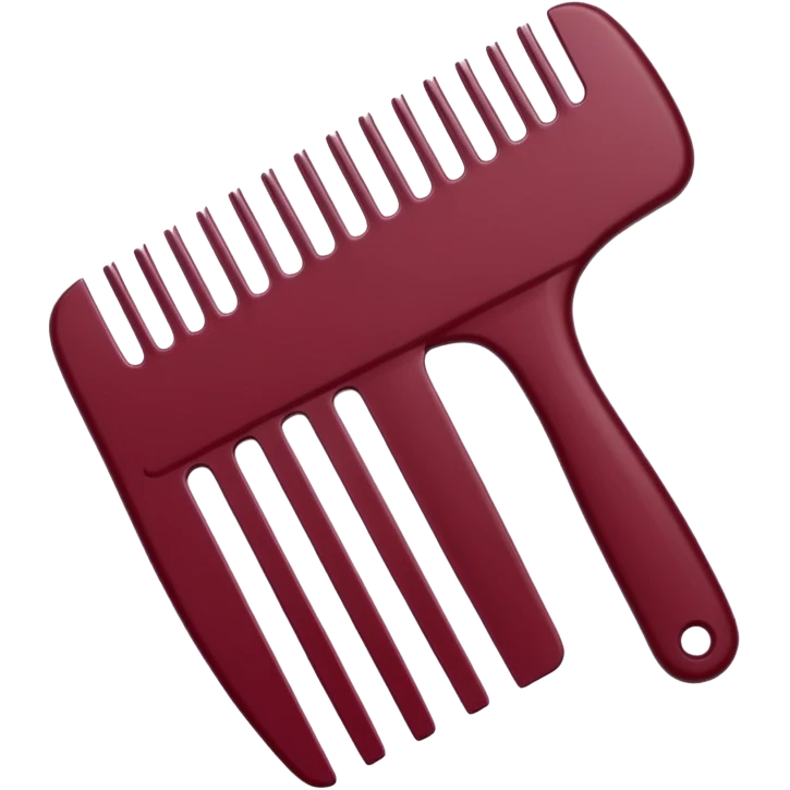 burgundy comb emoji