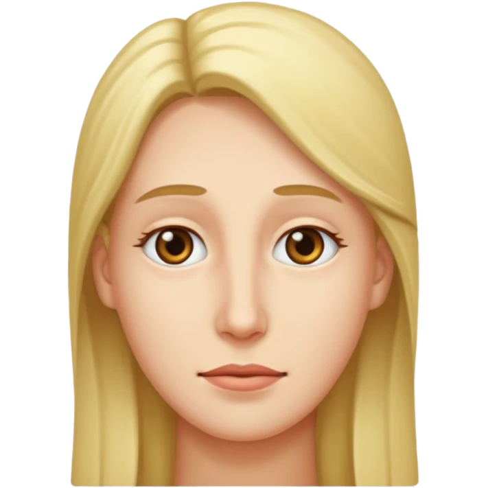Long face emoji