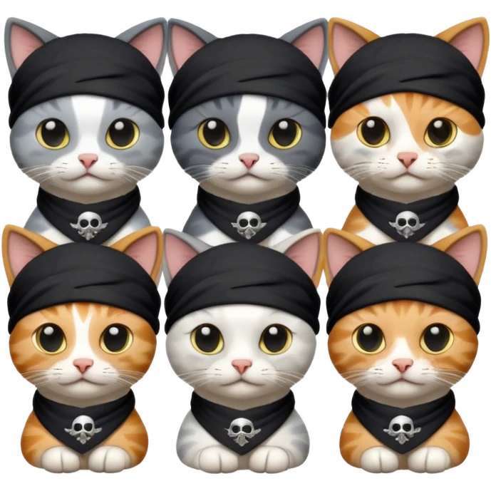 pirate cats emoji