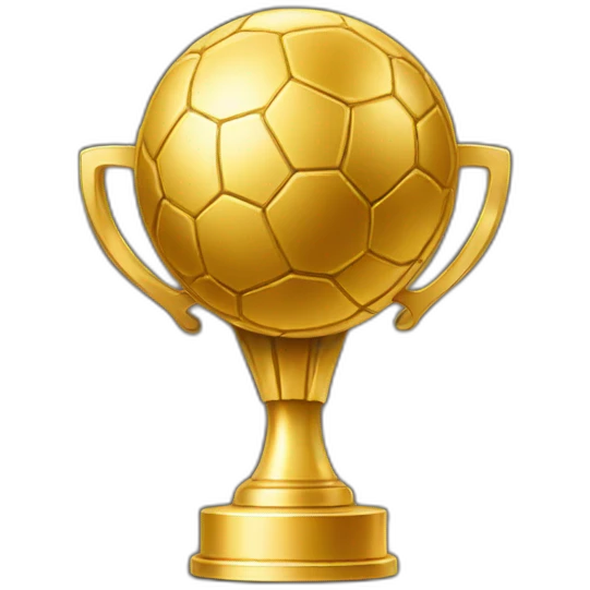 Golden ball trophy emoji