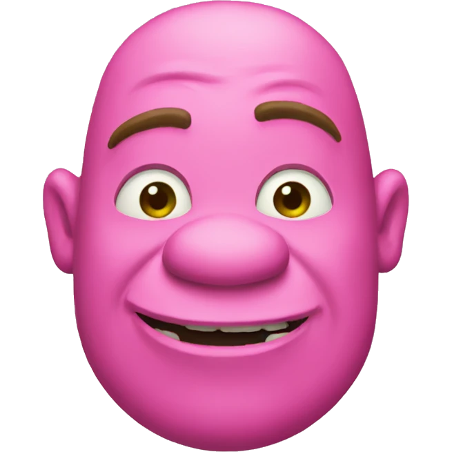 Pink shrek emoji