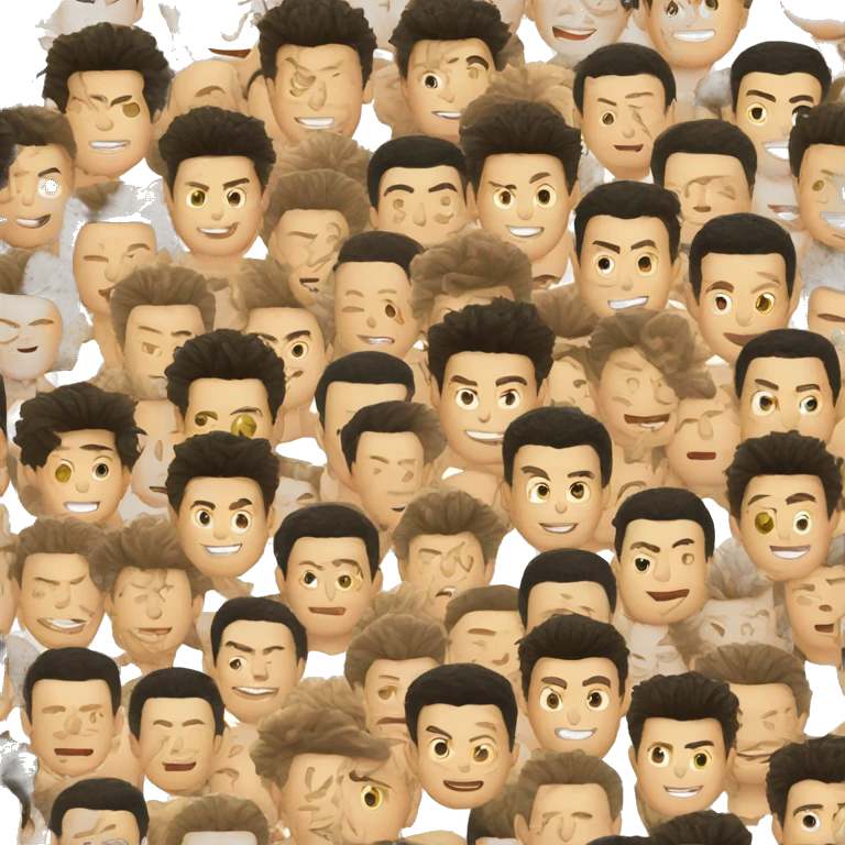Ronaldo noodles hair emoji