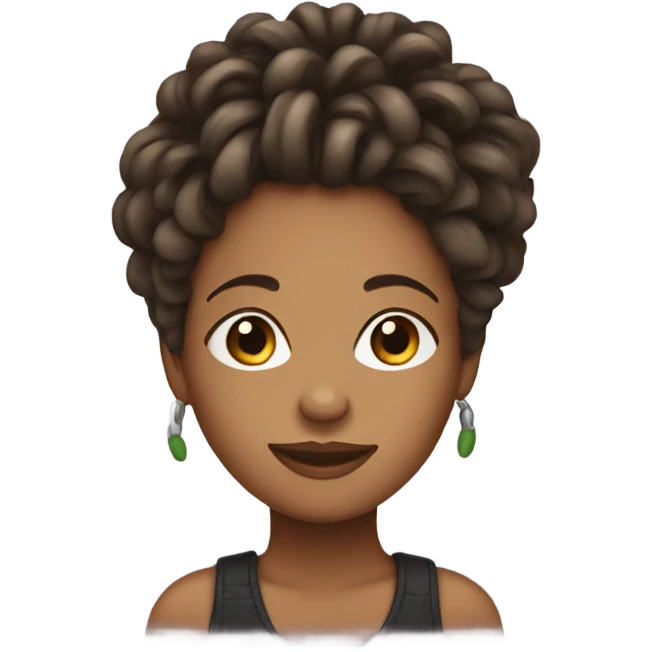 Girl with locs emoji