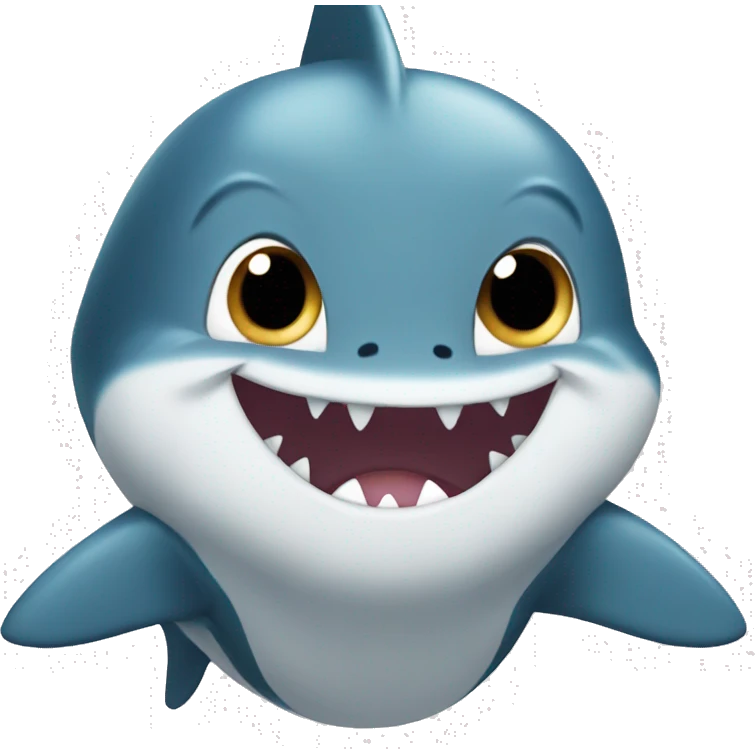 baby shark shy emoji