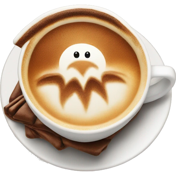 cappuccino with turkey design emoji