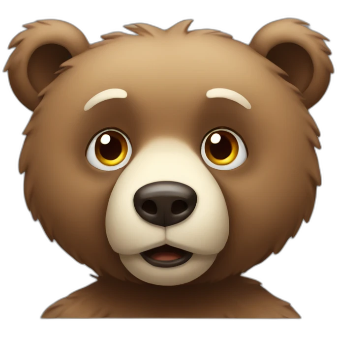confused bear emoji