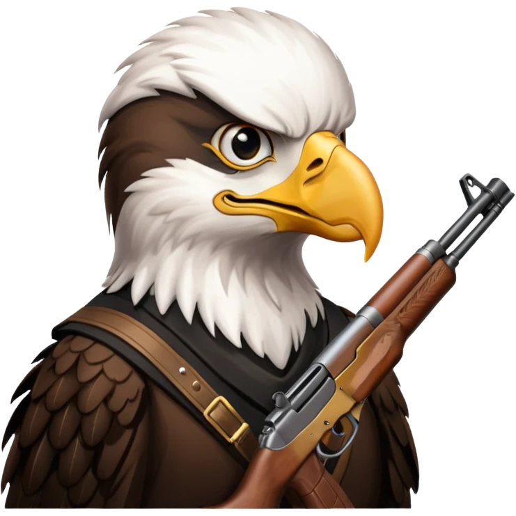 Eagle with a ak47 emoji