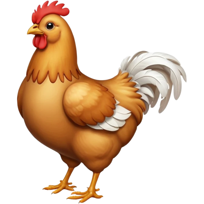 chicken walking emoji