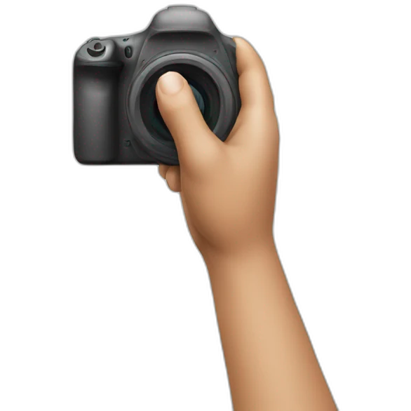 hand taking a picture emoji