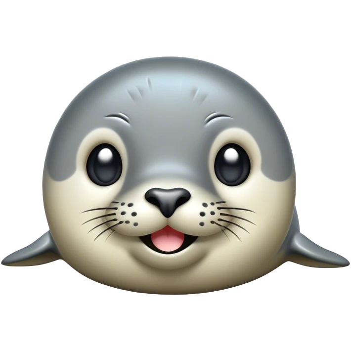 Cinematic Comical harbour seal Portrait Emoji, Head tilted dramatically with an exaggeratedly amused expression, featuring a sleek, agile body with wide, comically expressive eyes full of playful disbelief and a subtly contoured head, Simplified yet hilariously expressive features, highly detailed, glowing with a slightly sassy oceanic glow, high shine, dramatic yet playful, stylized with an air of quirky marine mischief, soft glowing outline, capturing the essence of a meme-worthy harbour seal that looks ready to side-eye its way into viral fame! emoji