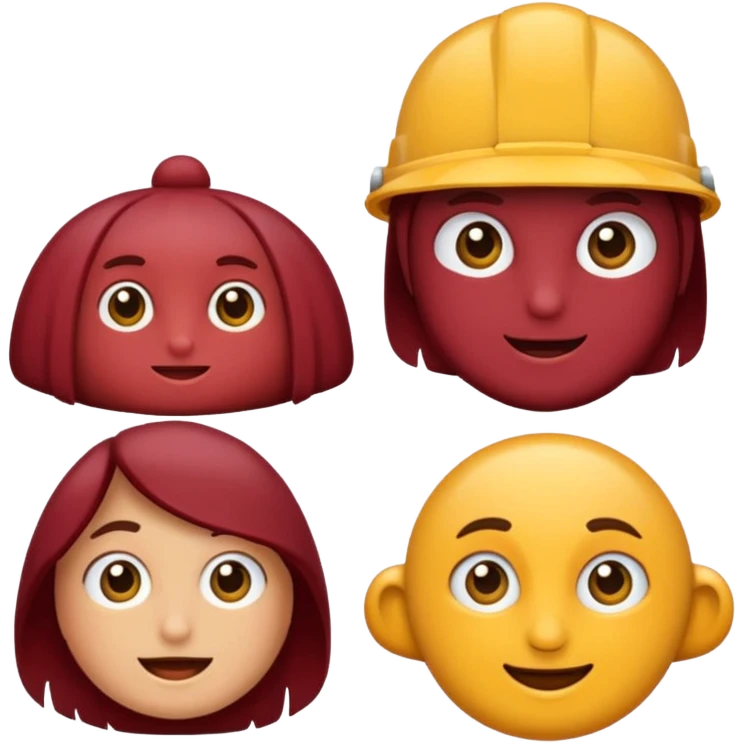 Bordo kalp emoji emoji