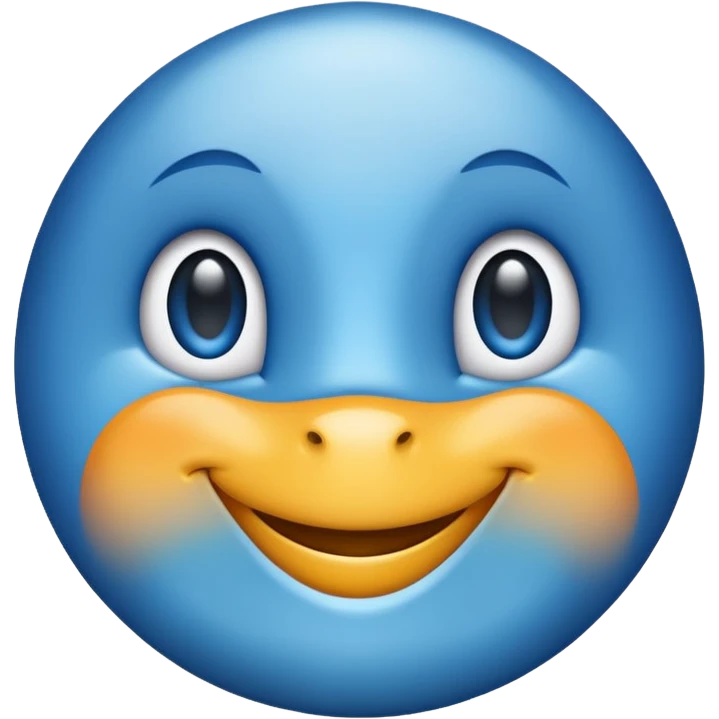 Tık mavi emoji