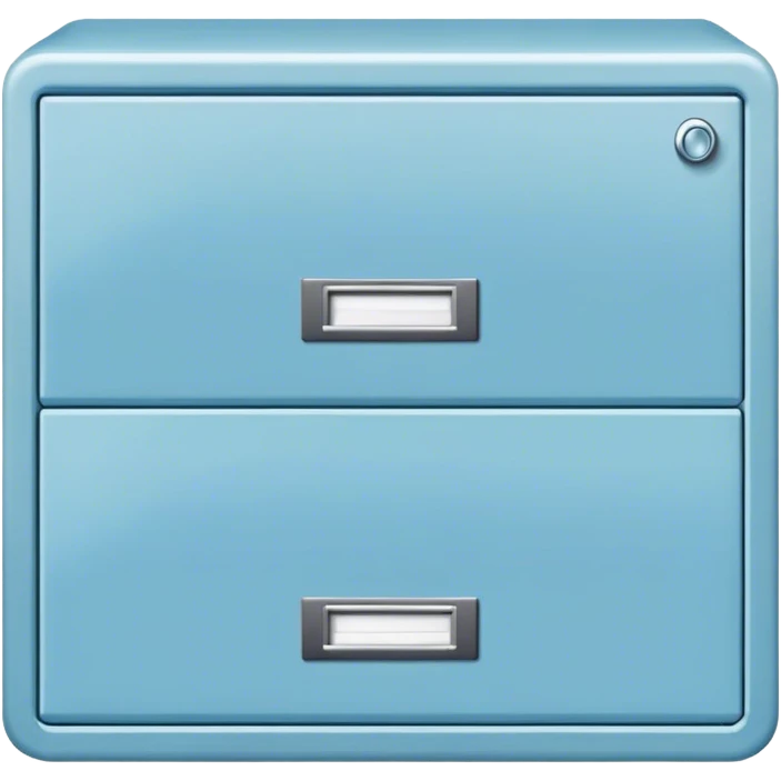 light blue filing cabinet emoji