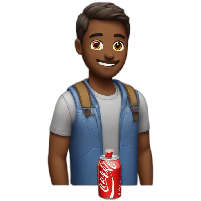 Drinking coke emoji