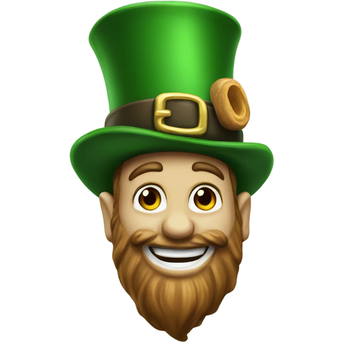 Buckeye nut and Irish leprechaun  emoji