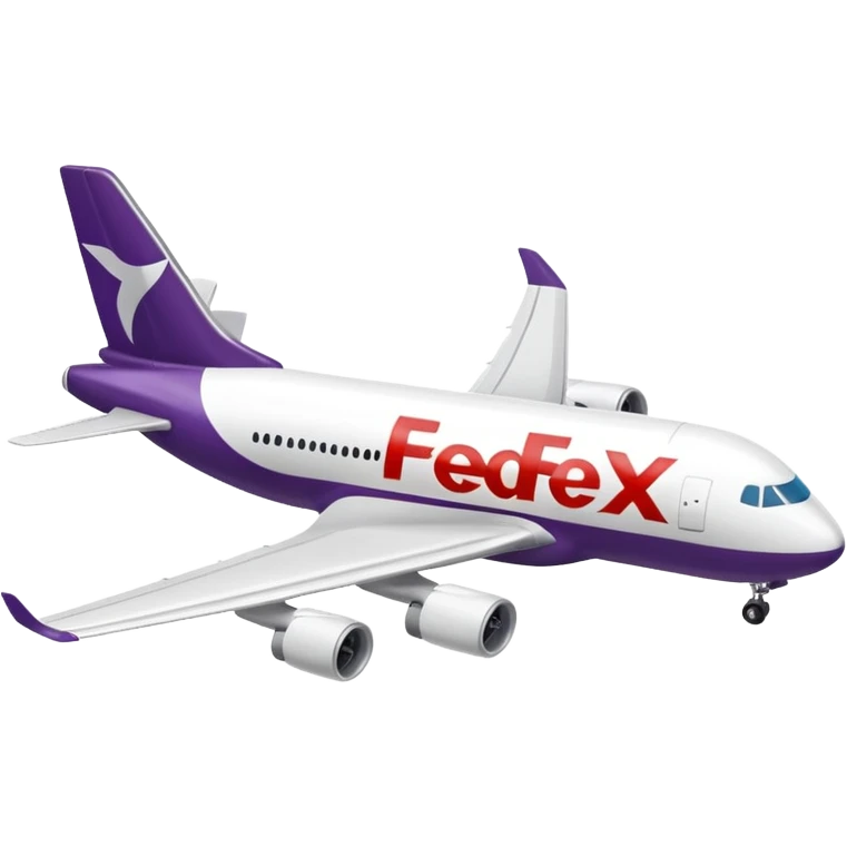 FedEx airplane emoji