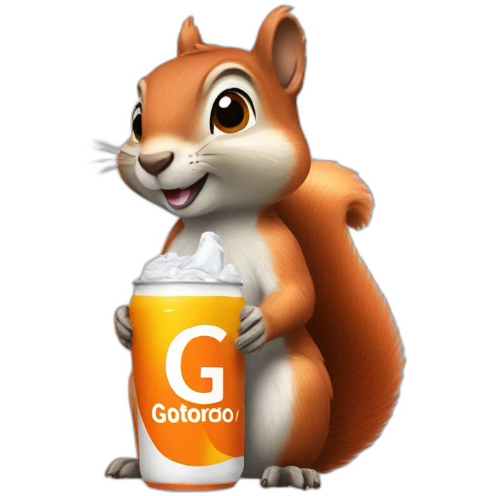 Squirrel with gatorade emoji