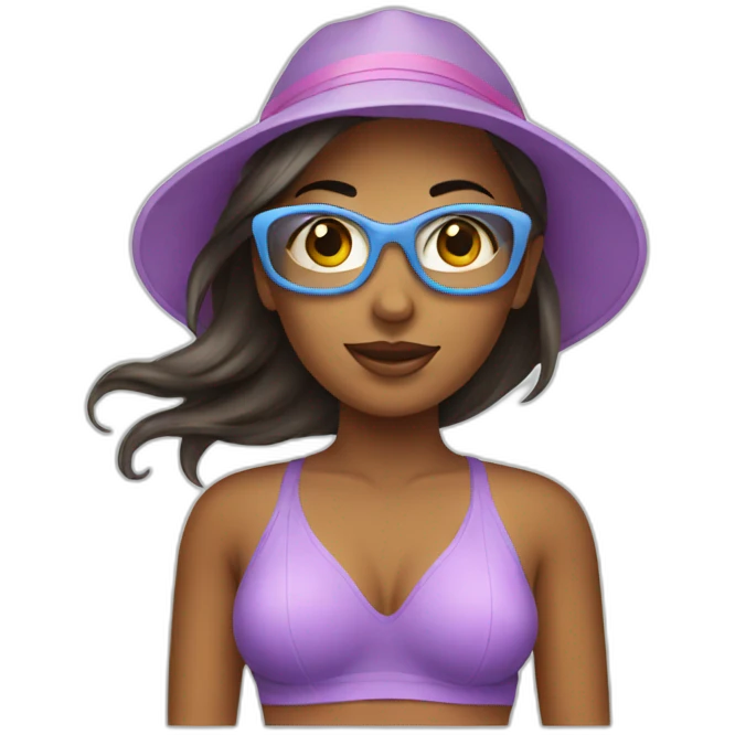 women beach emoji