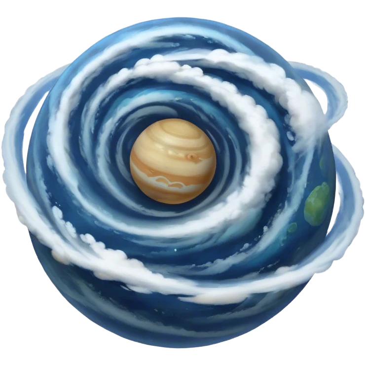 Cinematic Realistic planet in space emoji