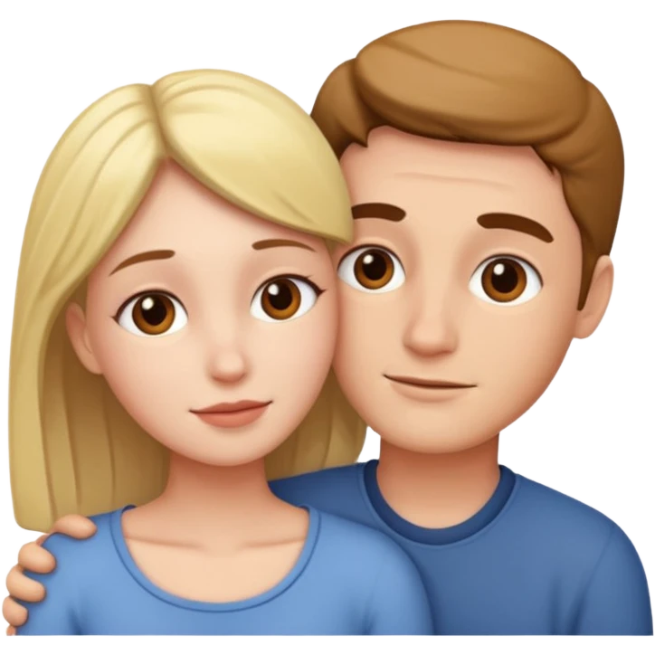 Faça um casal se abraçando  emoji
