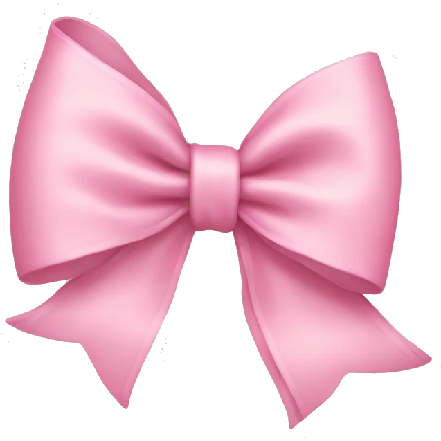 Light pink bow emoji
