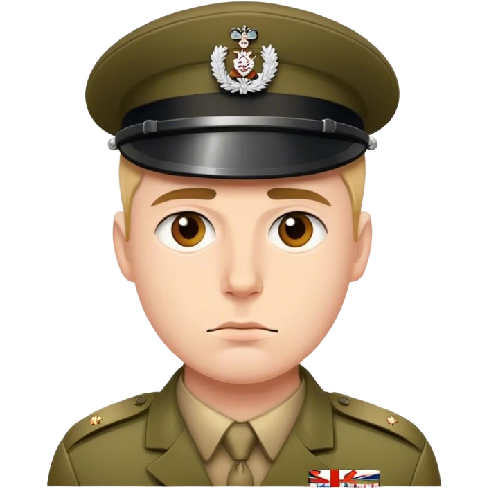 serious british soldier emoji