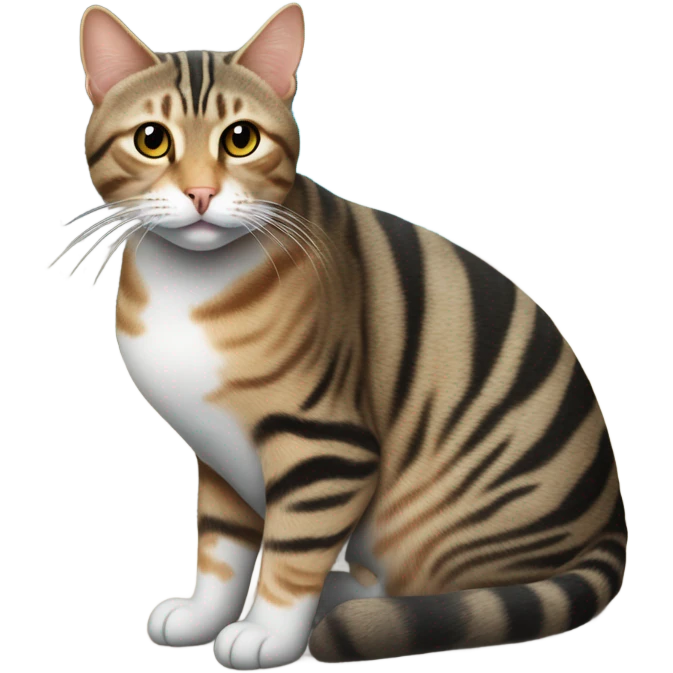Tabby cat in saint augustine florida emoji
