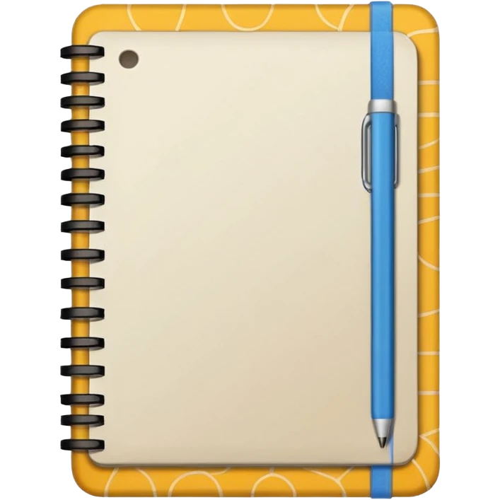 patterned notebook emoji