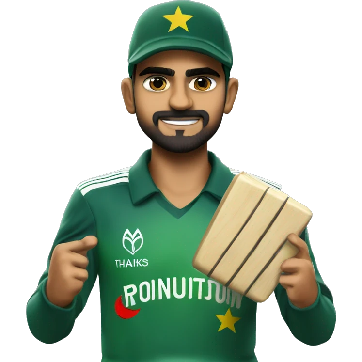 Babar Azam thanking  emoji