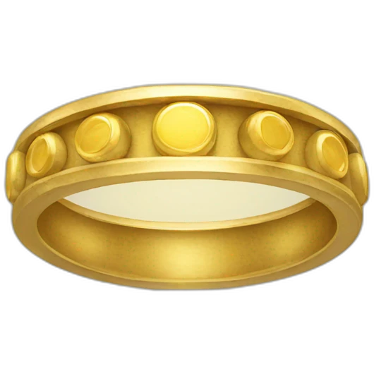 Gold Ring of power emoji