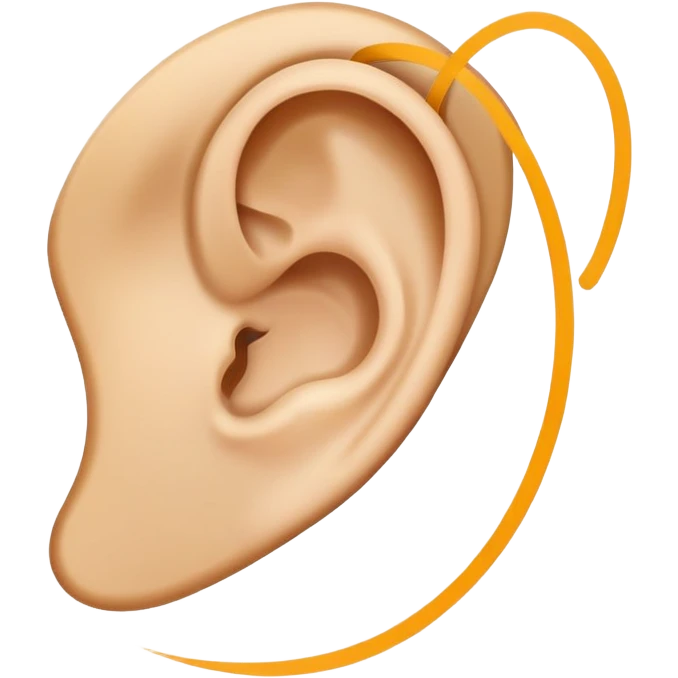 icon of an ear with a circle and a line through it, representing ignore emoji