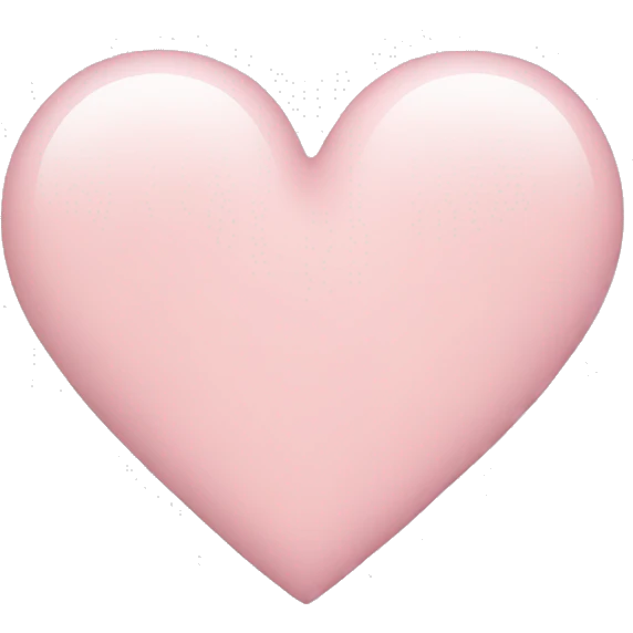 Pale pink heart emoji emoji