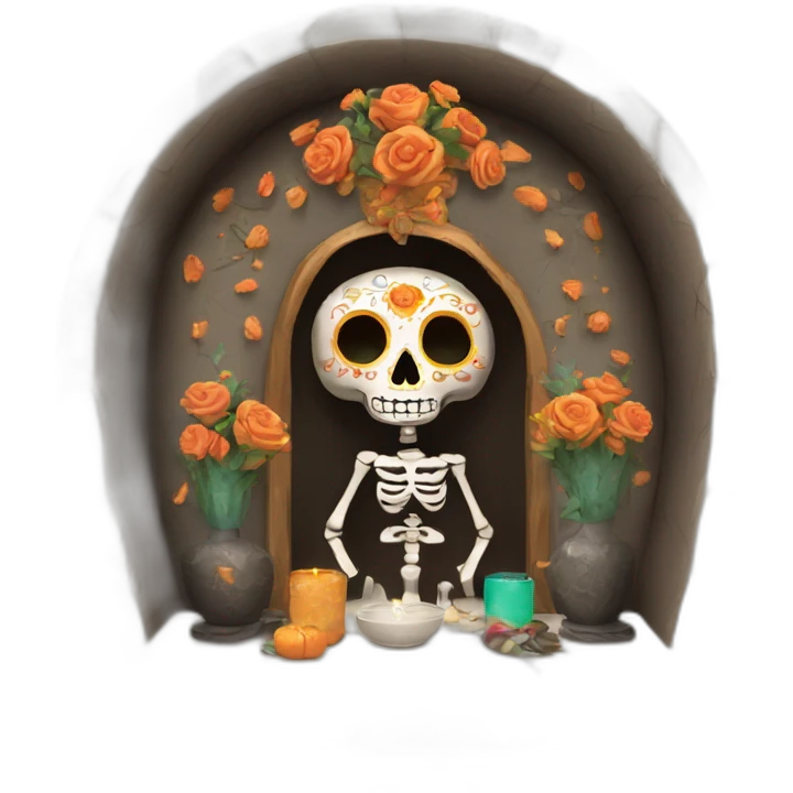 altar de muertos pan emoji