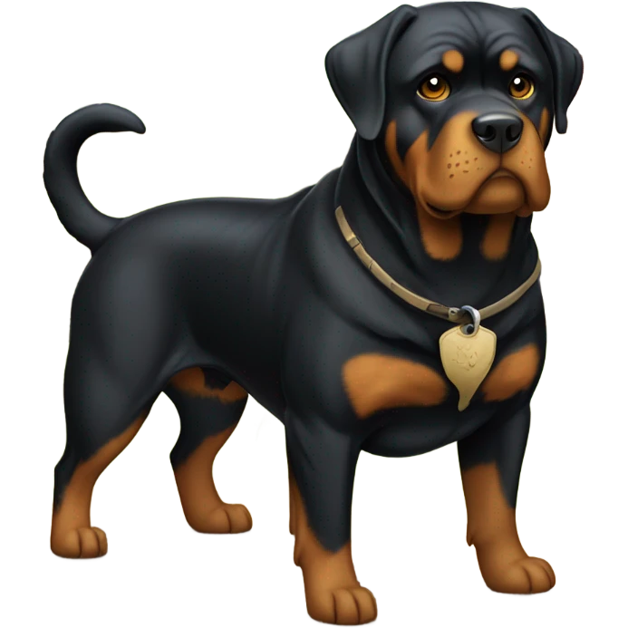 2 rottweilers on farm emoji