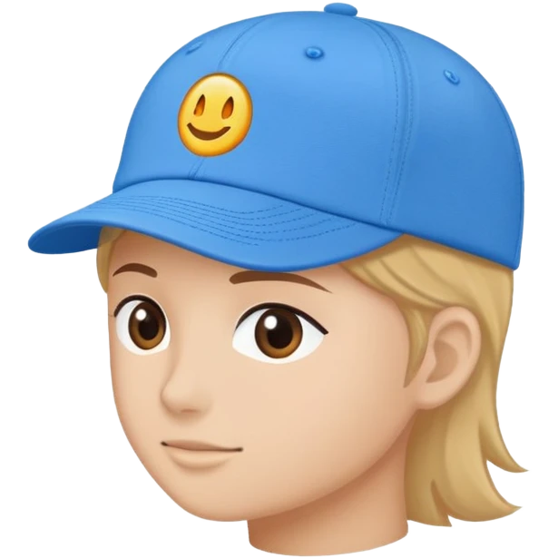 cap with a simple logo on the front panel emoji
