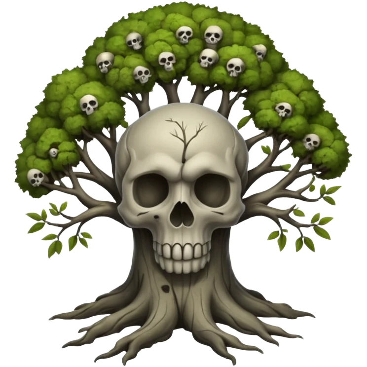 Tree sprouting skulls – Haunted forest





















 emoji