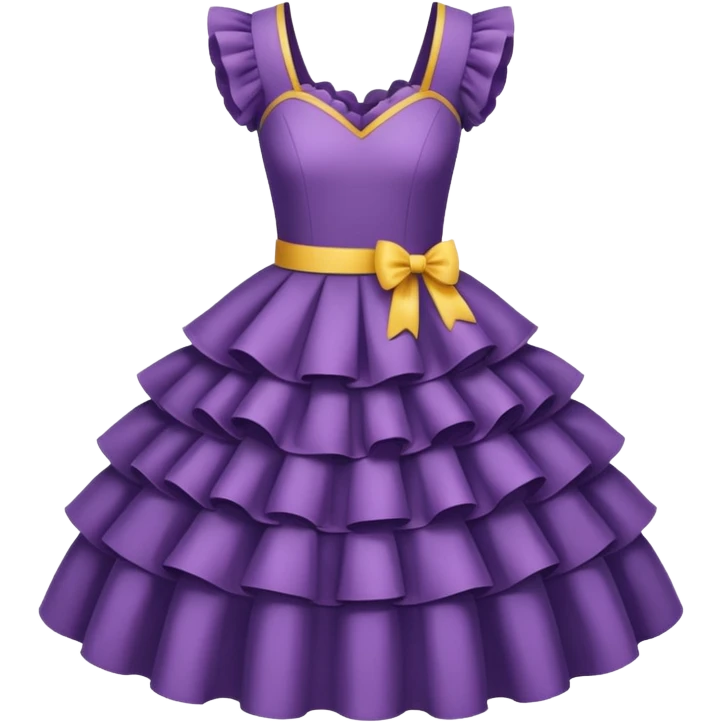dress with ruffles emoji