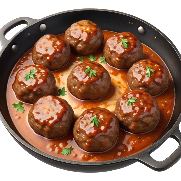 Cinematic Realistic Kofte Dish Emoji, depicted as seasoned, grilled meatballs with a charred exterior rendered with lifelike textures and robust, appetizing lighting. emoji
