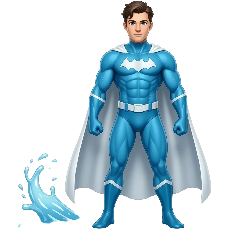 a full body water hero emoji