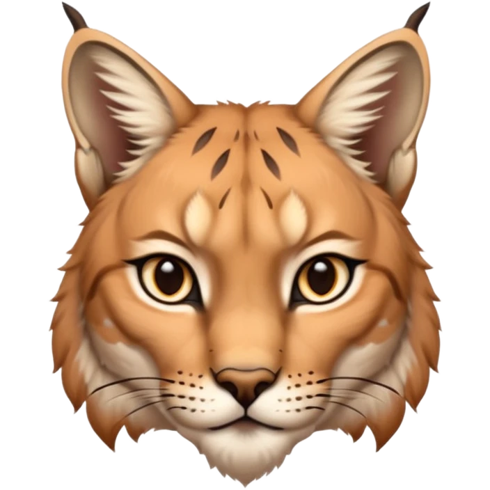 A high-resolution photo-realistic digital illustration of a majestic lynx, chest upward A high-resolution, photo-realistic digital illustration of a majestic young Eurasian lynx, shown from the shoulder upwards with lyx markings emoji