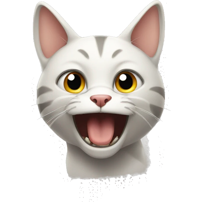 Scared cat emoji
