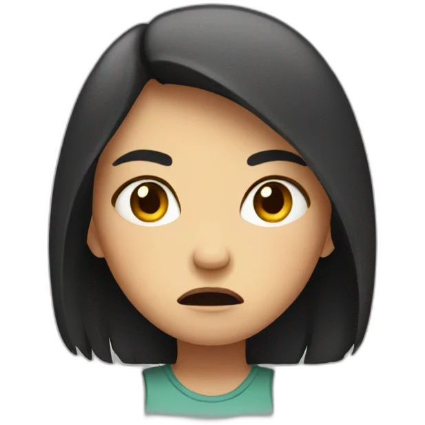 Angry girl  emoji