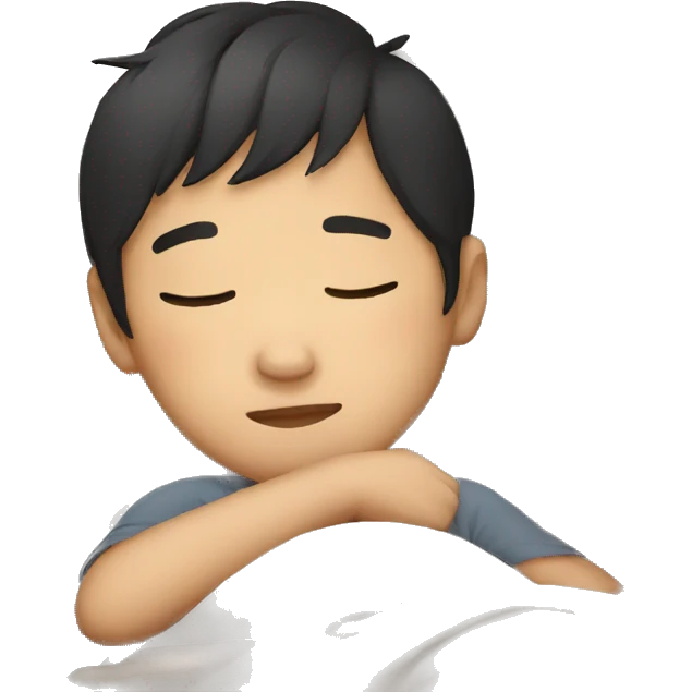 asian boy sleep emoji