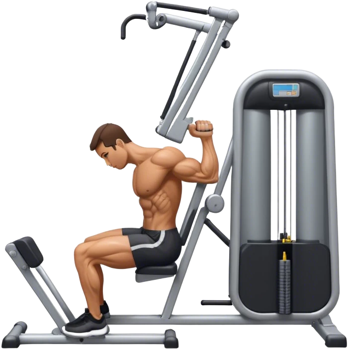 side-view triceps-machine exercise emoji