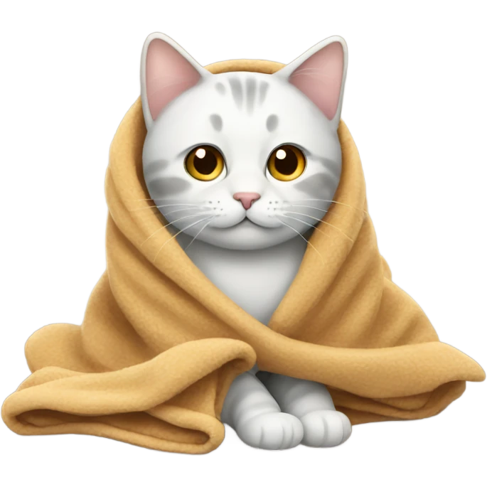 Cat with  blanket emoji