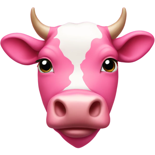 Pink cow heart emoji