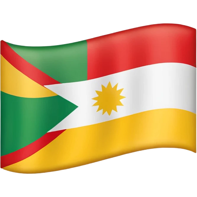 Kurdische Flagge emoji