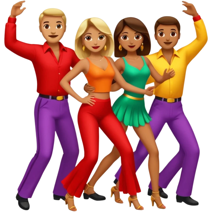 salsa women & men dance  emoji