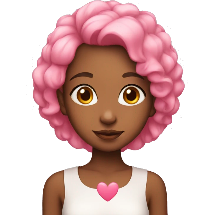 Cute girl with heart on head emoji